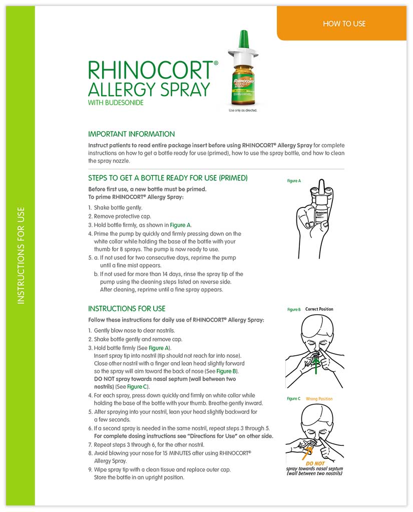 How to Administer RHINOCORT®
