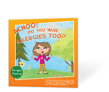 A resource for parents that includes a children’s storybook on allergies
