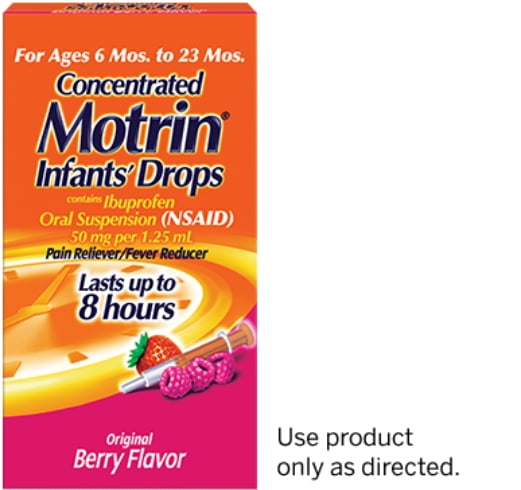 Infants Motrin Concentrated Drops Dosage